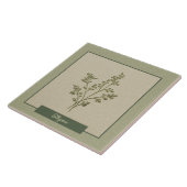 Carreau Relief Faux Herbier de Cuisine Thym (Côté)