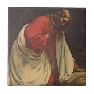 Carreau Religion vintage Jésus Christ Jardin de Gethsémani