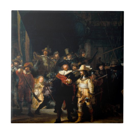 Carreau Rembrandt la tuile de montre de nuit (Devant)