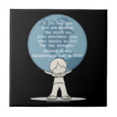 Carreau Remerciements pour la force (Devant)