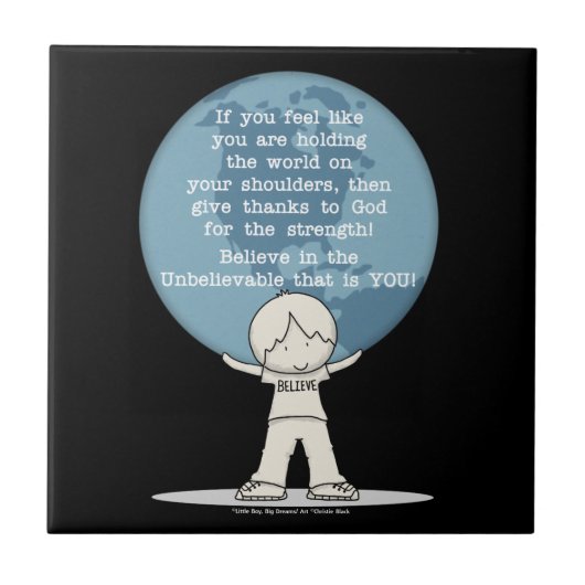 Carreau Remerciements pour la force (Devant)