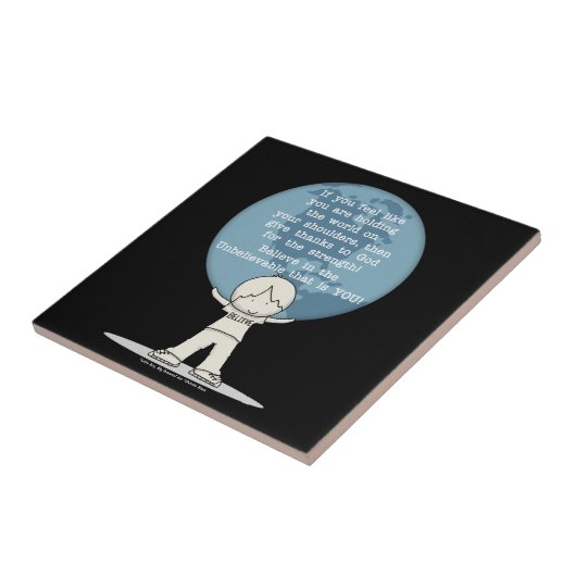 Carreau Remerciements pour la force (Côté)