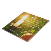 Carreau Remerciez le Lord Psalm 107 Rustic Candle (Côté)