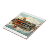 Carreau Remorque Caravan vintage RV Thunder_Cove (Côté)