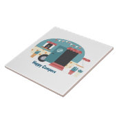 Carreau Remorque Happy Campers (Côté)