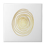 Carreau Remous en spirale peint en or scintillant de Faux<br><div class="desc">Ce remous peint de spirale en or scintillant de faux est grand pour n'importe quelle personne à la mode ou élégante. Il est élégant et la copie sophistiquée est grande pour n'importe quel cadeau ou occasion.</div>