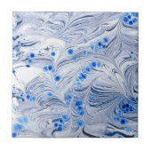 Carreau Remous marbré par bleu (Devant)