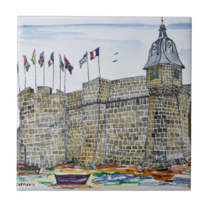 Carreau Remparts et porte de Concarneau Bretagne, France