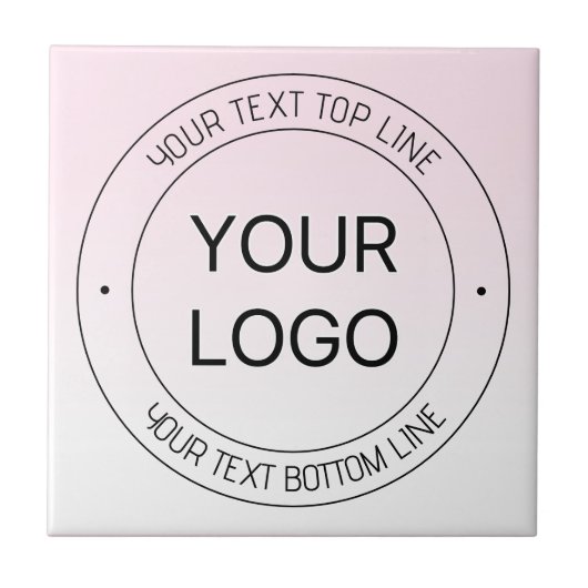 Carreau Remplacement de logo facile & Texte modifiable Ros (Devant)