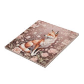 Carreau Renard Avec Flore Rose Rêvé (Côté)