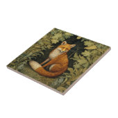 Carreau Renard dans la forêt, style Art nouveau (Côté)