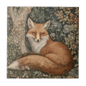 Carreau Renard dans une forêt de contes de fées enchantées (Devant)