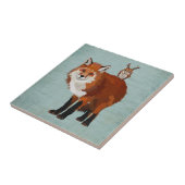 Carreau RENARD de MARS et tuile FLORALE de HIBOU d'ANTLER (Côté)