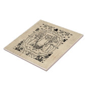 Carreau Renard orné et lapins lapins lapins adorés (Côté)