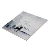 Carreau Rennes dans l'Aquarelle gris sauvage Noël (Côté)