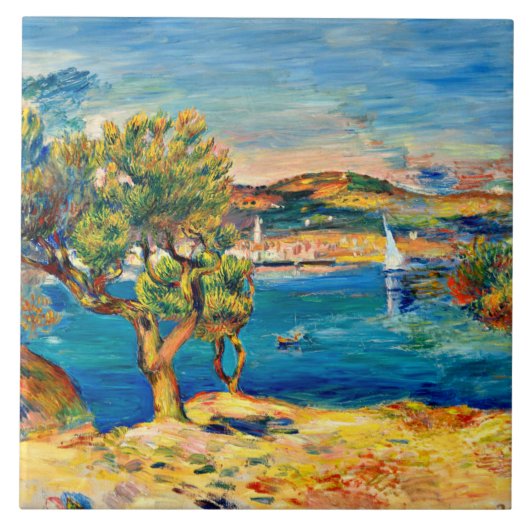 Carreau Renoir - L'Estaque, peinture de paysage, (Devant)