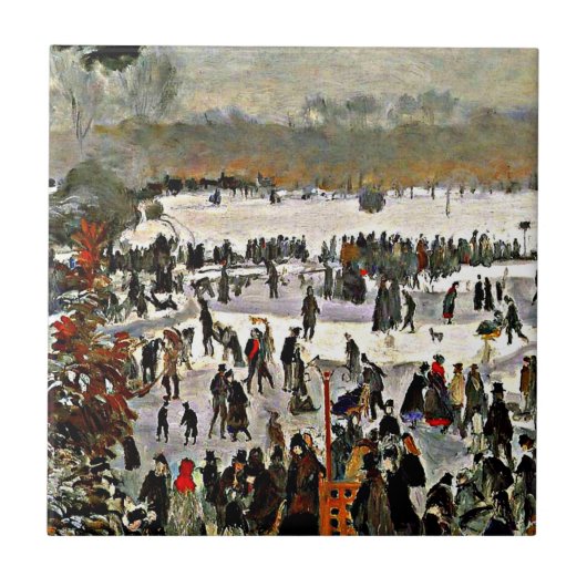 Carreau Renoir - Skaters dans le bois de Boulogne-1868 (Devant)