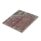 Carreau Réplique carte de la ville d'Amsterdam 1652 (Côté)