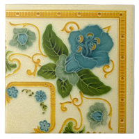 Repro 1900 Pilkington Art nouveau Bordure