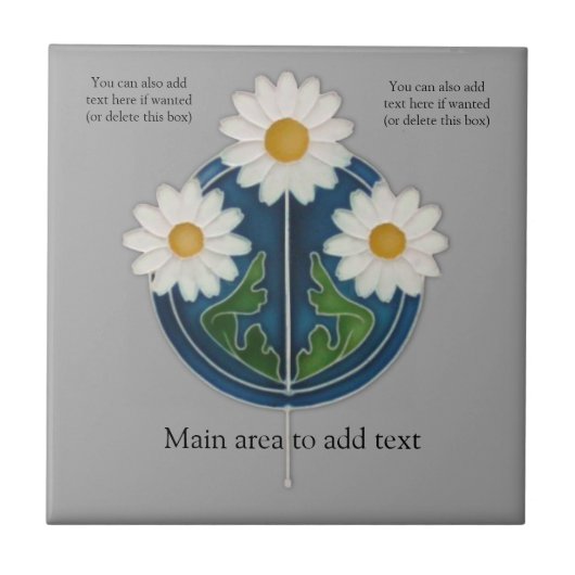 Carreau Repro Antique Art Nouveau Stylisé (Devant)