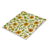 Carreau Repro Antique Minton Chine : le modèle floral glob (Côté)