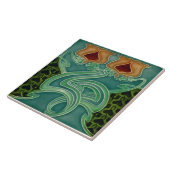 Carreau Repro Antique Richards Art Nouveau Floral Majolica (Côté)