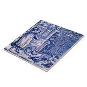 Carreau Repro Antique Wedgwood Blue Septembre Calendrier (Côté)