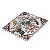 Carreau Repro, antiquité de la vaisselle à fleurs victorie (Côté)