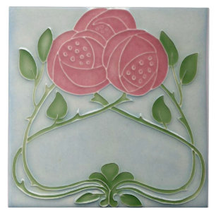 Carreau Repro Art Nouveau Floral