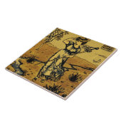 Carreau Repro Art Nouveau Moderne Little Bo Peep Sketch (Côté)