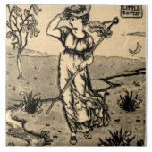 Carreau Repro Art Nouveau Moderne Little Bo Peep Sketch Ti (Devant)