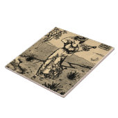 Carreau Repro Art Nouveau Moderne Little Bo Peep Sketch Ti (Côté)