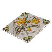 Carreau Repro Bright c1900 Daffodils Transfert de logiciel (Côté)