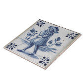 Carreau Repro Defware Man Blue Delft Tile (Côté)