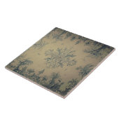 Carreau Repro Delft Tile Chinoiserie Scène pittoresque (Côté)