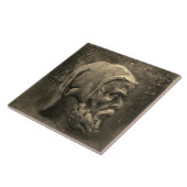 Carreau Repro Dutch Faux Relief Gris Beauté Tile face (Côté)