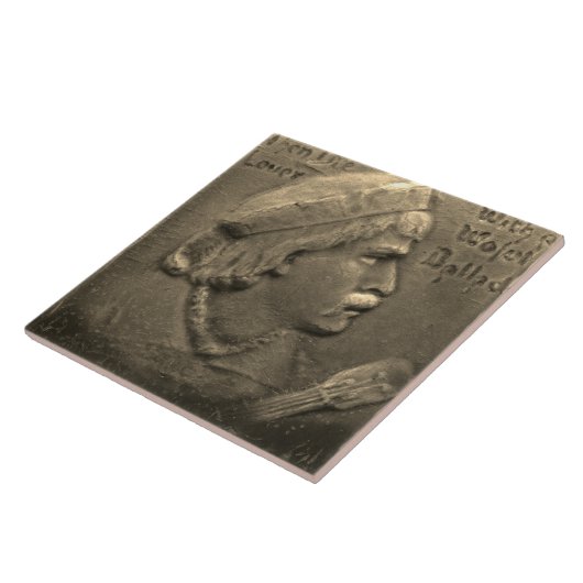 Carreau Repro Dutch Faux Relief Gris Tile Face (Côté)