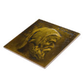 Carreau Repro Dutch Faux Relief Olive Green Beauté Face (Côté)