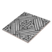 Carreau Repro espagnol Maure motif floral Faux relief Ti (Côté)