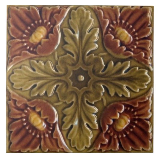 Carreau Repro Faux Relief T.R. Boote Majolica (Devant)