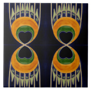 Carreau Repro German Art Nouveau Jugendstil Frieze Border