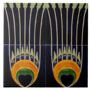 Carreau Repro German Art Nouveau Jugendstil Frieze Border