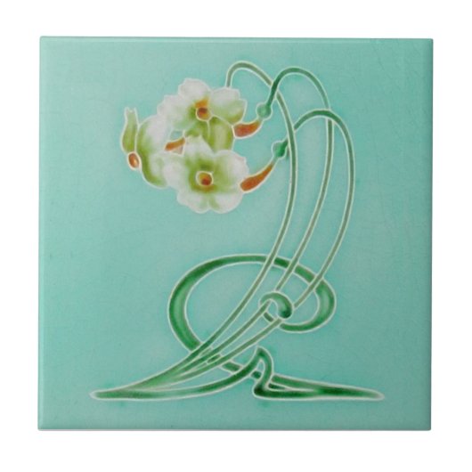 Carreau Repro Gracity Henry Richards Art Nouveau Nacissus (Devant)