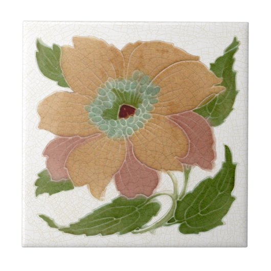 Carreau Repro Lea & Boulton Antique Art Nouveau Floral (Devant)
