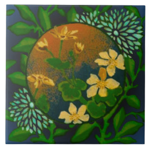 Carreau Repro peint à la barbotine Rare de Wedgwood dans 