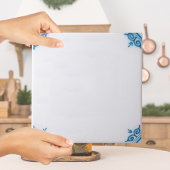 Carreau Repro Plain Bleu Delft Tile à personnaliser