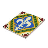 Carreau Repro Pugin Gothic Design Minton TIle c 1865 (Côté)