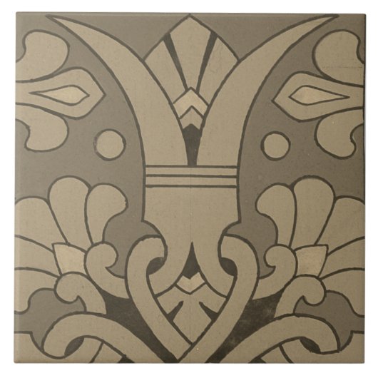 Carreau Repro Vintage Géométrique Grec Ancien Carrelage Fl (Devant)