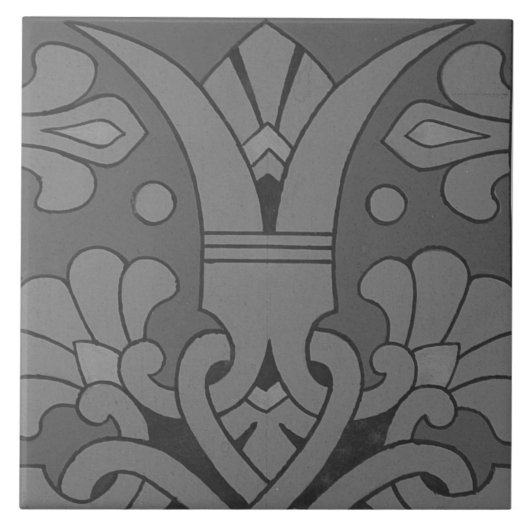 Carreau Repro Vintage Géométrique Grec Ancien Carrelage Fl (Devant)