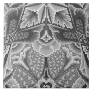 Carreau Repro Vintage Gris Géométrique Carrelage floral